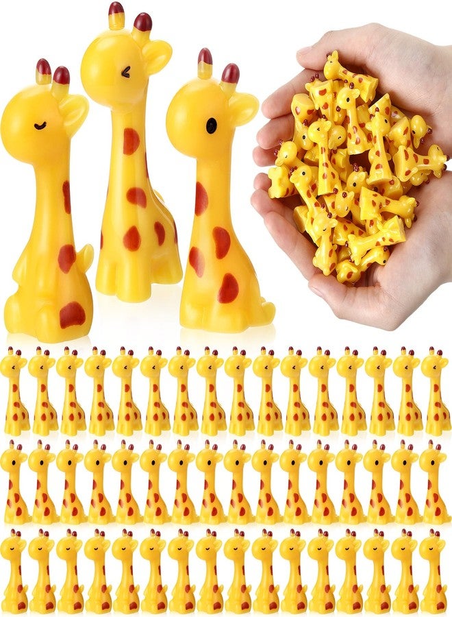 Simgoing 50 Pcs Mini Resin Giraffe Christmas Party Gifts Tiny Giraffe Resin Ornaments for Garden Home Decoration Zoo Animal Micro Landscape Ornaments Kit Fairy Accessories (Cute) - Image 1